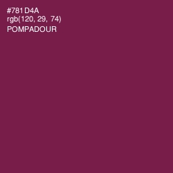 #781D4A - Pompadour Color Image