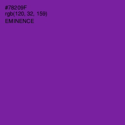 #78209F - Eminence Color Image