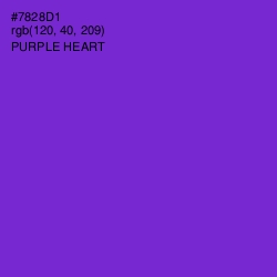 #7828D1 - Purple Heart Color Image