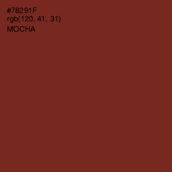 #78291F - Mocha Color Image