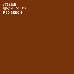 #78330B - Red Beech Color Image