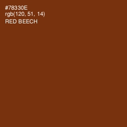 #78330E - Red Beech Color Image