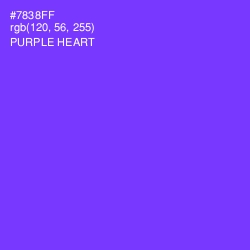 #7838FF - Purple Heart Color Image