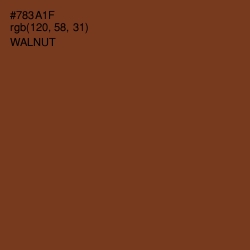 #783A1F - Walnut Color Image