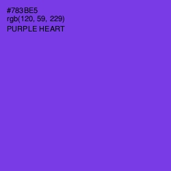 #783BE5 - Purple Heart Color Image