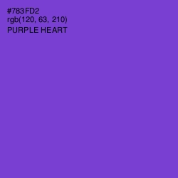 #783FD2 - Purple Heart Color Image