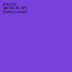 #783FDD - Purple Heart Color Image