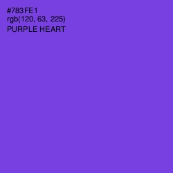 #783FE1 - Purple Heart Color Image