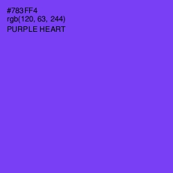 #783FF4 - Purple Heart Color Image