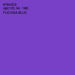 #7840C6 - Fuchsia Blue Color Image