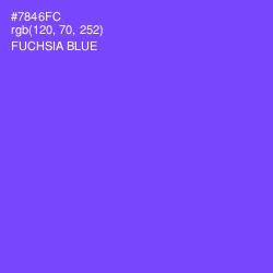 #7846FC - Fuchsia Blue Color Image