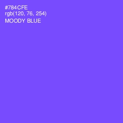 #784CFE - Moody Blue Color Image