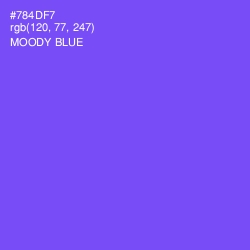 #784DF7 - Moody Blue Color Image