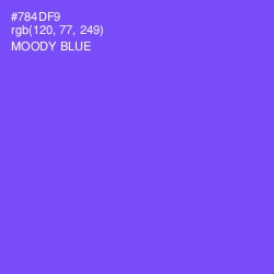 #784DF9 - Moody Blue Color Image