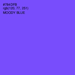 #784DFB - Moody Blue Color Image