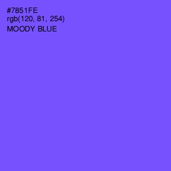 #7851FE - Moody Blue Color Image