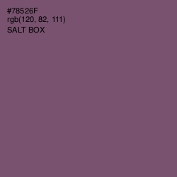 #78526F - Salt Box Color Image