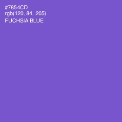 #7854CD - Fuchsia Blue Color Image