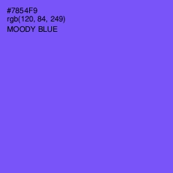 #7854F9 - Moody Blue Color Image