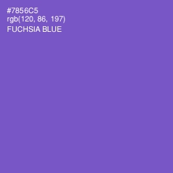 #7856C5 - Fuchsia Blue Color Image
