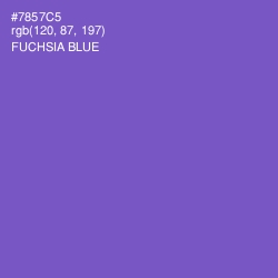 #7857C5 - Fuchsia Blue Color Image