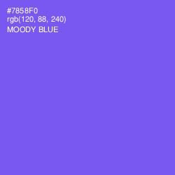 #7858F0 - Moody Blue Color Image