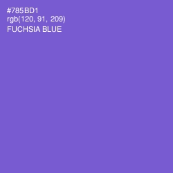 #785BD1 - Fuchsia Blue Color Image