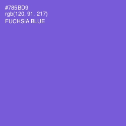 #785BD9 - Fuchsia Blue Color Image