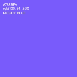 #785BFA - Moody Blue Color Image