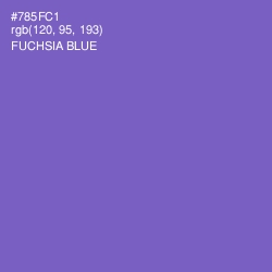 #785FC1 - Fuchsia Blue Color Image