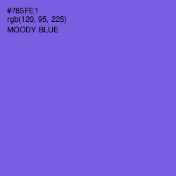 #785FE1 - Moody Blue Color Image