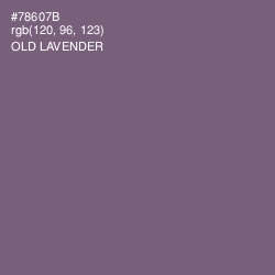 #78607B - Old Lavender Color Image