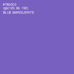 #7860C0 - Blue Marguerite Color Image