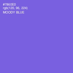 #7860E0 - Moody Blue Color Image