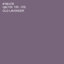 #78647B - Old Lavender Color Image