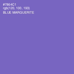 #7864C1 - Blue Marguerite Color Image