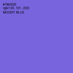 #7865DE - Moody Blue Color Image