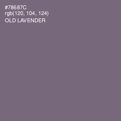 #78687C - Old Lavender Color Image