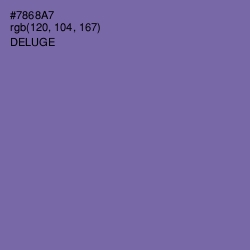 #7868A7 - Deluge Color Image