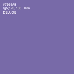 #7869A8 - Deluge Color Image