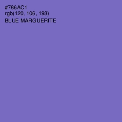 #786AC1 - Blue Marguerite Color Image