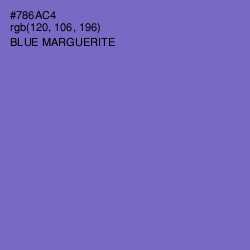 #786AC4 - Blue Marguerite Color Image