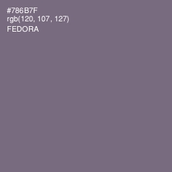 #786B7F - Fedora Color Image