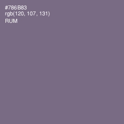 #786B83 - Rum Color Image