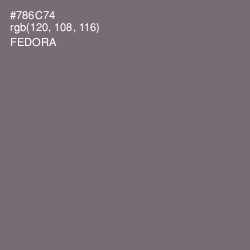 #786C74 - Fedora Color Image