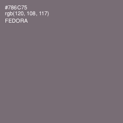 #786C75 - Fedora Color Image