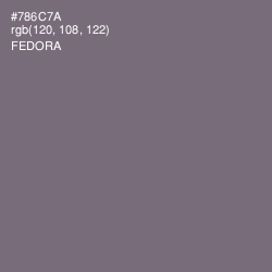 #786C7A - Fedora Color Image
