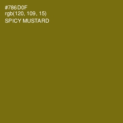 #786D0F - Spicy Mustard Color Image