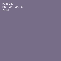 #786D89 - Rum Color Image