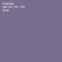 #786D8C - Rum Color Image